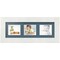 ArtToFrames Collage Photo Picture Frame with 3 - 2.5x3 inch Openings, Framed in White with Over 62 Mat Color Options and Regular Glass (CSM-3966-7649)
